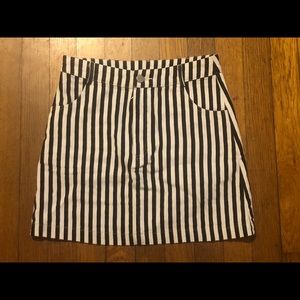 Emory Park striped mini skirt XS
